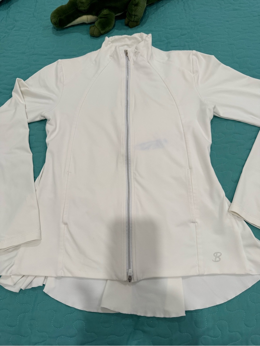 Sofibella Women’s White Zip Front Jacket Size S Golf Activewear